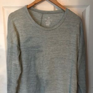 American Eagle heather blue sweater